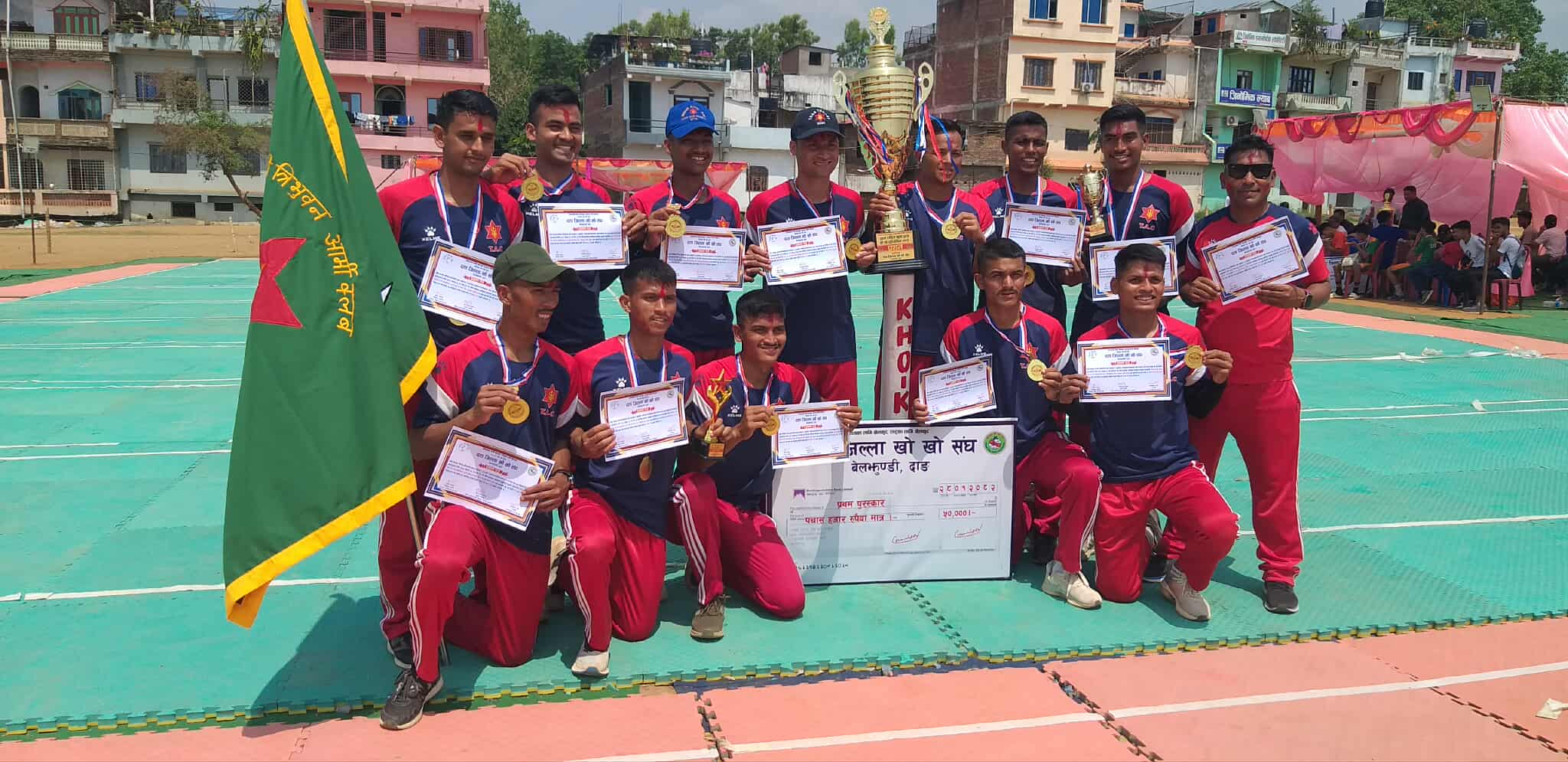 नेपाल आर्मीले जित्यो खुला पुरुष खो-खोको उपाधि, लुम्बिनी प्रदेश उपविजेता